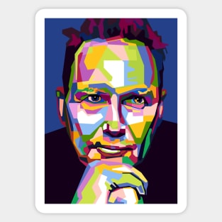 Abstract norm macdonald in WPAP Sticker